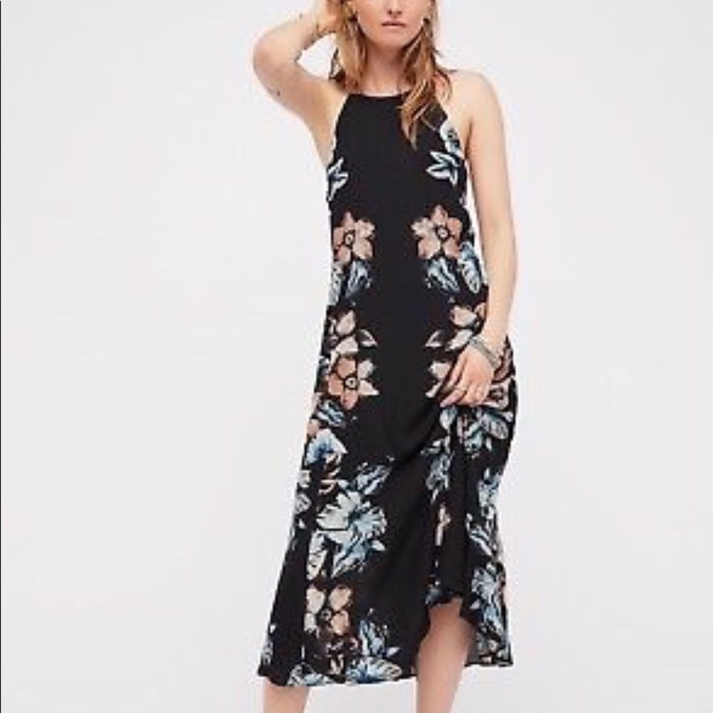 New free people midi floral dress